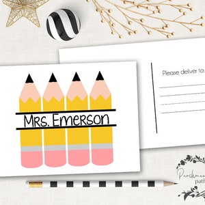 Teacher Cards - Happy Mail for Students - Student Postcard - Note From Teacher -  Stationary - Back to School