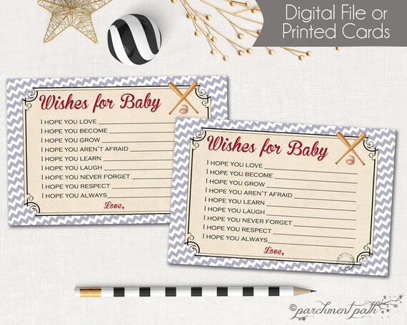 Baseball Baby Shower Cards Baby Shower Game Vintage Baseball