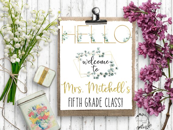 Teacher Sign Printable Classroom Sign School Decor | Etsy