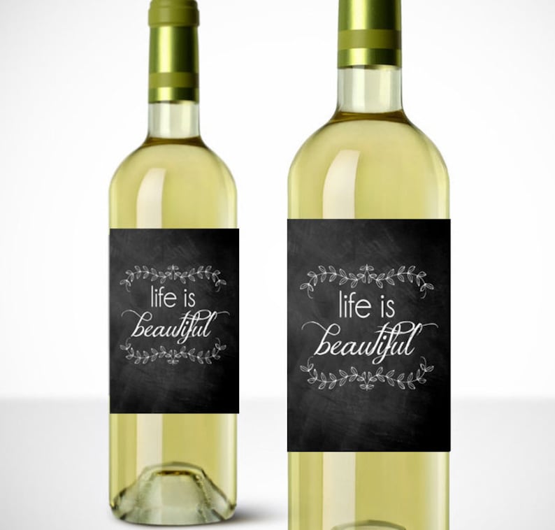 Lifestyle is Desirable Printable Wine Label - Present - Wine Labels - Instantaneous Down load photo about Printable Wine Label identified as Lifetime is Eye-catching Printable Wine Label - Reward - Wine Labels - Fast Down load