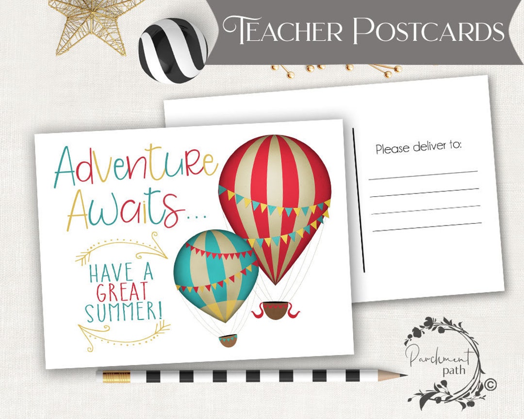 Postcard for Students - Note From Teacher - Happy Mail From Teacher ...