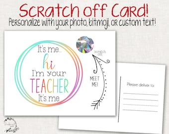 Teacher Scratch Off Postcard – Personalized Welcome Card