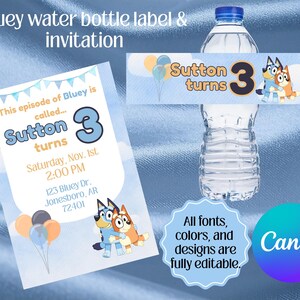 Bluey Birthday Bundle (Fully Editable)