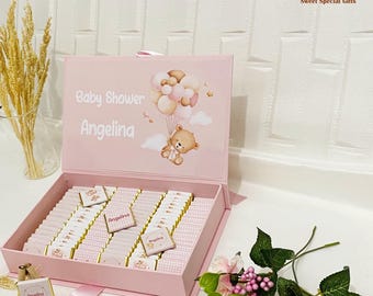 Personalized Baby Shower Chocolate Favors, Newborn Gifts