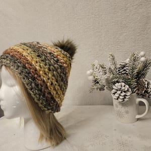 Coney Island Hand Knit Chunky Beanie with Rolled Brim Coney Island Beanie - Etsy main image 2