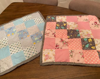 Handgefertigte Babydecke als Erinnerungsstück