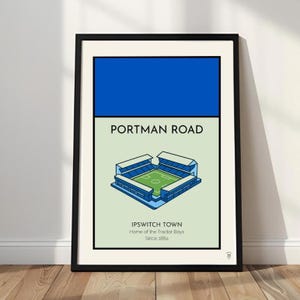Ipswich Town Portman Road Retro Football Print (Digital Download)