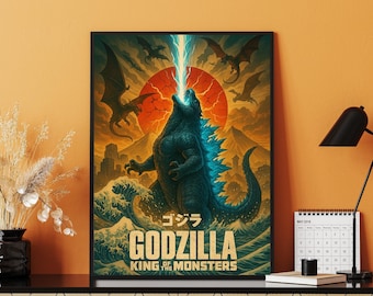 ゴジラ対キングギドラ（1991）ポスター 日本の怪獣映画 ゴジラシリーズ