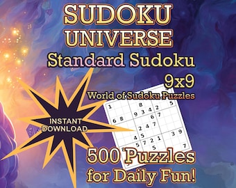 500 Printable Sudoku Puzzles: Easy-Medium-Hard-Expert Standard Sudoku Collection (9x9)