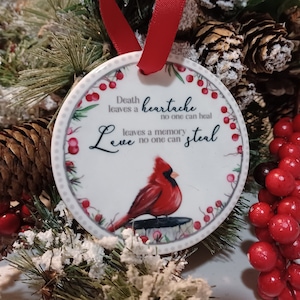 Christmas Memorial Ornament When Cardinals Appear Loved Ones Are Near