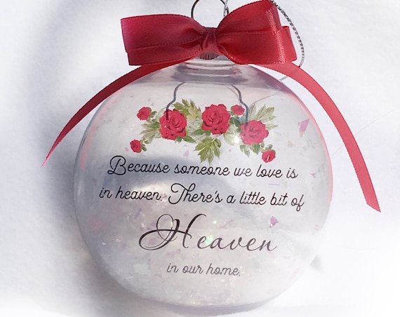 Christmas memorial ornament  Unique Gifts Personalized gifts Memorial Sympathy Gift