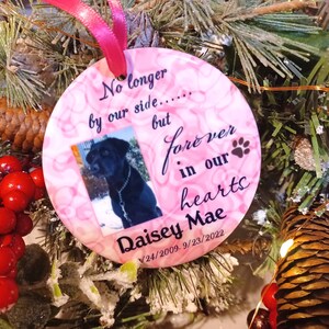 Pet memorial Ornament, Christmas Gift, Loss of Pet, Gift for Her, Gift for Women