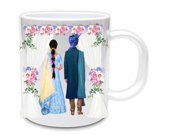 Indian Wedding, Coffee Mug, South Asian, Bride Gift