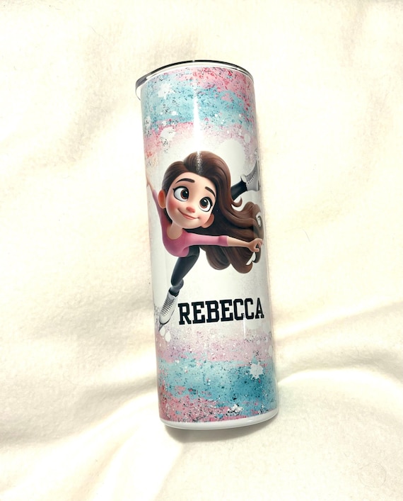 Figure Skating, Figure Skater Tumbler, Skinny Tumbler, Personalized, Christmas, Ice Skater Gift