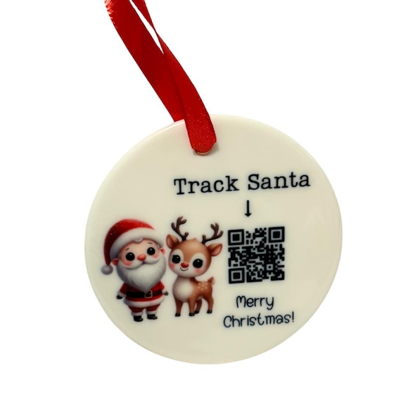 Santa Ornament, Santa Claus, Christmas, Kids Gift