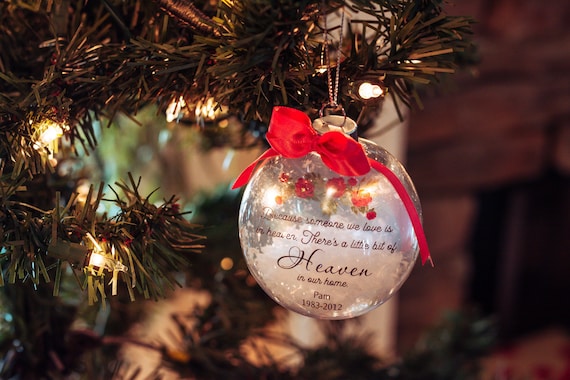 Because Someone We Love Is In Heaven Christmas Ornament | Heaven In Our Home Memorial Ornament | Memorial Gift