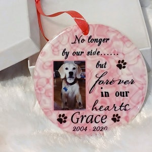 Pet Memorial Ornament, Dog Memorial, Christmas Memorial Ornament, Pet Loss, Gift for Women, Gift for Men