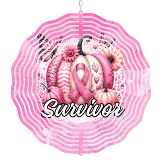Breast Cancer Survivor Wind Spinner, Awareness Month, Sister Gift