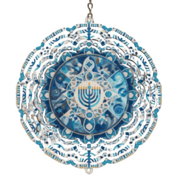 Hanukkah Decorations, Wind Spinner, Happy Hanukkah, Mother-in-law Gift