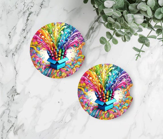Pre-k Teacher Gift, Car Coasters, End of School Year, Teacher Gift