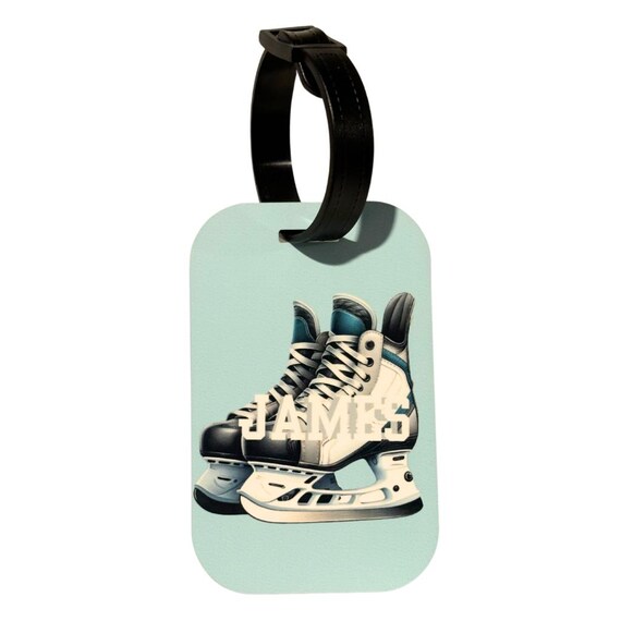 Hockey Bag Tag, Name Tag, Hockey Gift, Christmas, Stocking Stuffer, Son Gift