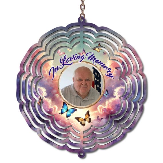 In Memory of, Memorial Gift, Wind Spinner, Christmas, Mom Gift