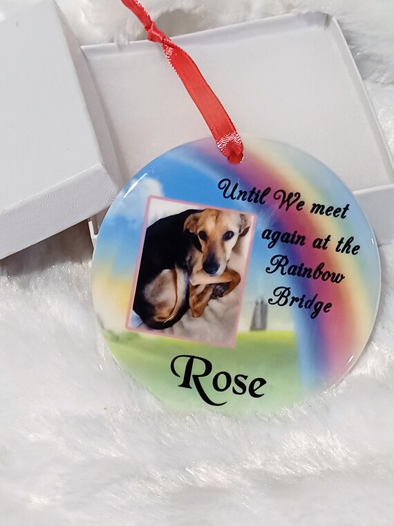 Pet Memorial Ornament, Christmas Memorial Ornament, Pet Loss, Gift for Women, Gift for Her