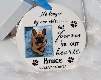 Personalized Pet Memorial Ornament, Christmas Gift, Family Gift, Gift for her, Dog Memorial, Cat Memorial