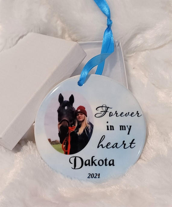 Personalized horse Christmas ornament, Horse Memorial, Horse Lover, Gift for Her, Gift for Women, Gift for Horse Lover