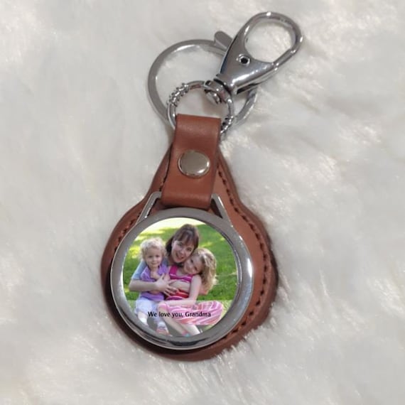 Personalized Picture Keychain, Christmas, Grandma Gift