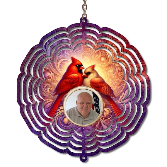 Cardinal Memorial Wind Spinner, Bereavement Gift, Sympathy, Friend Gift