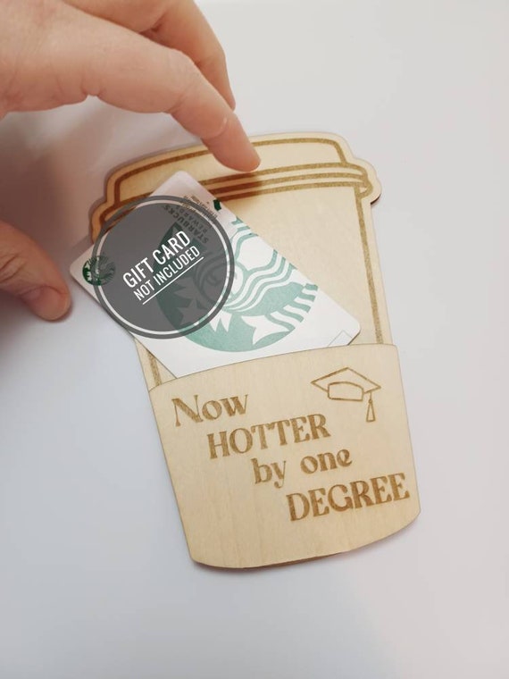 College Graduation Gift for Her, Gift Card Holder, Hotter by One Degree, Girlfriend Gift