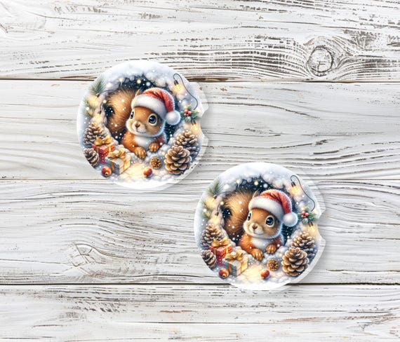 Christmas Car Coasters, Stocking Stuffers, Secret Santa, Christmas, Coworker Gift