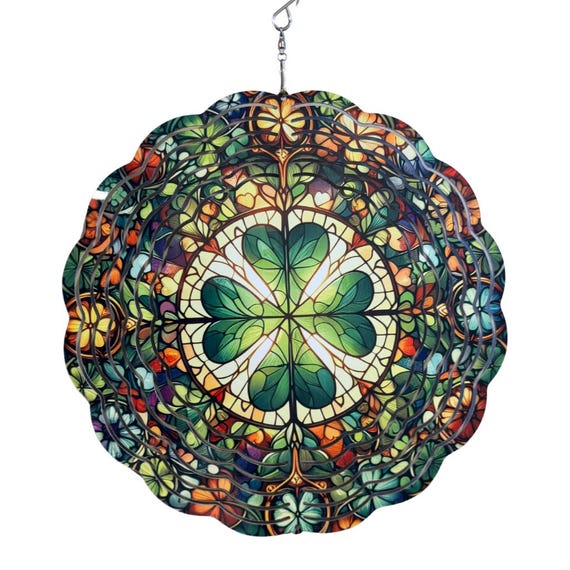 Irish Ornament, Wind Spinner, St Patrick's Day, Mom Gift