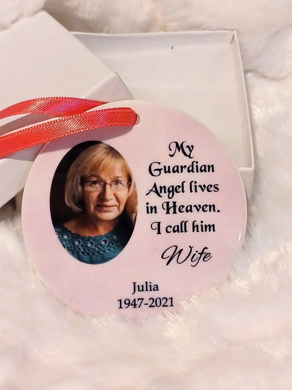 Christmas Memorial Ornament Personalized Christmas Ornament Photo Christmas ornament Memorial ornament Keepsake ornament Remembrance