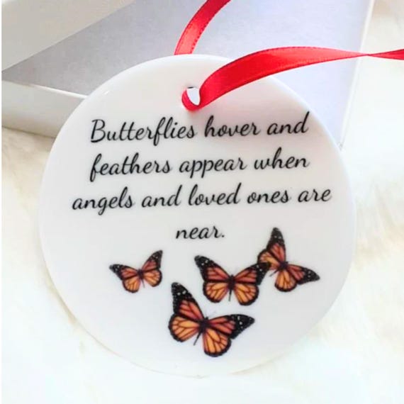 Butterfly, Memorial Gift, Memorial Ornament, Christmas Gift for Wife