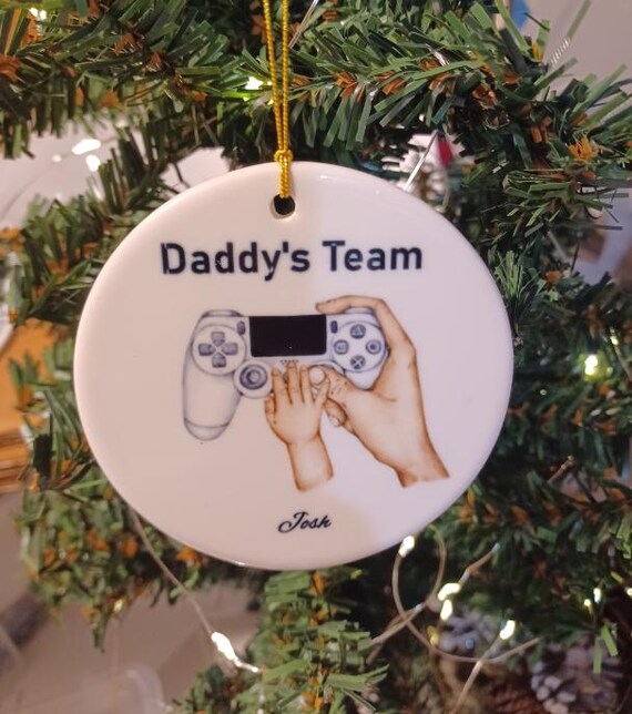 Gamer Gift, Dad Gift, Christmas Ornament, Personalized Ornament, Christmas, Gift for Dad