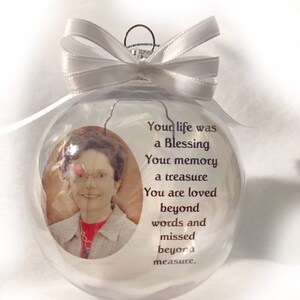 Personalized Christmas memorial ornament Christmas decorations Unique Gifts Personalized gifts