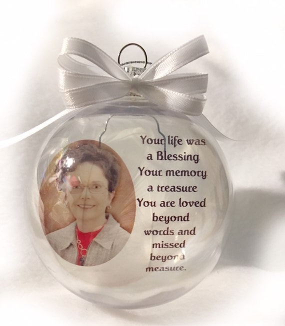 Personalized Christmas memorial ornament Christmas decorations Unique Gifts Personalized gifts