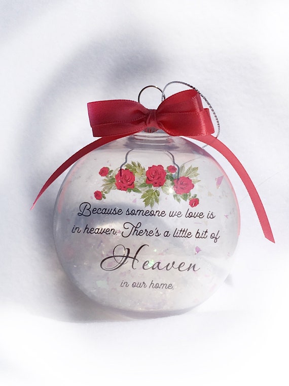 Christmas memorial ornament  Unique Gifts Personalized gifts Memorial Sympathy Gift