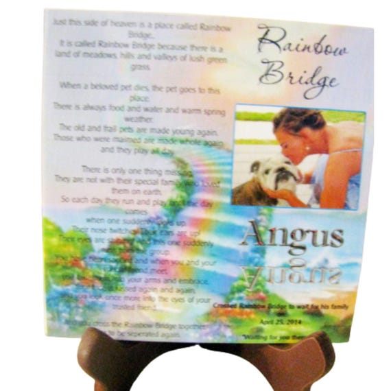 Pet Memorial Plaque, Personalized Gift, Dog Memorial, Cat Memorial, Gift for Her, Gift for Him, Family Gift