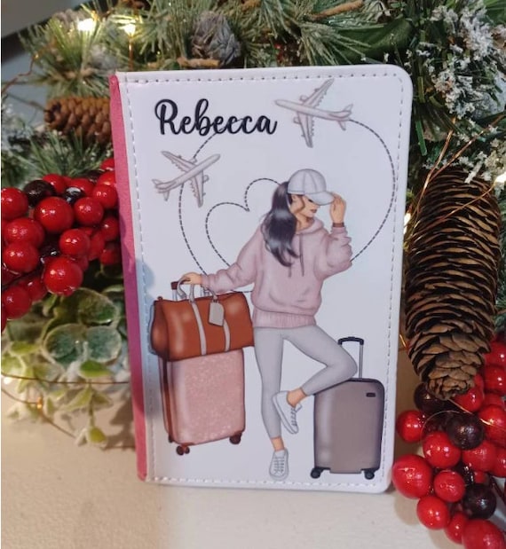 Passport Cover Personalized, Passport Holder, Christmas, Sister Gift