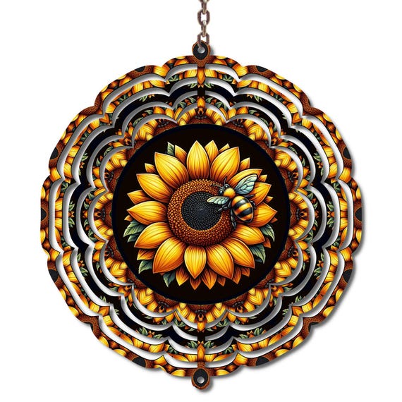 Bumble Bee Wind Spinner, Fall Decor, Autumn Decor, Mom Gift