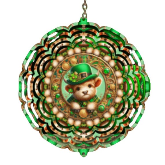 St Patricks Day Decor, Irish Wind Spinner, St. Patrick's Day, Sister Gift