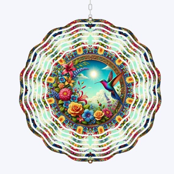 Hummingbird Gift, Wind Spinner, Birthday, Mom Gift