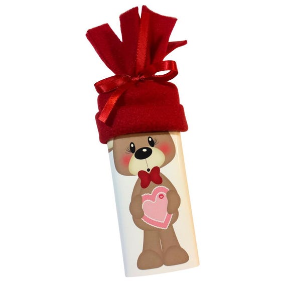 Personalized Teddy Bear Valentine Hershey Bar, Valentine Candy Favor
