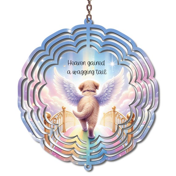Dog Memorial Gift, Pet Memorial Gift, Wind Spinner, Gift for Dog Owner