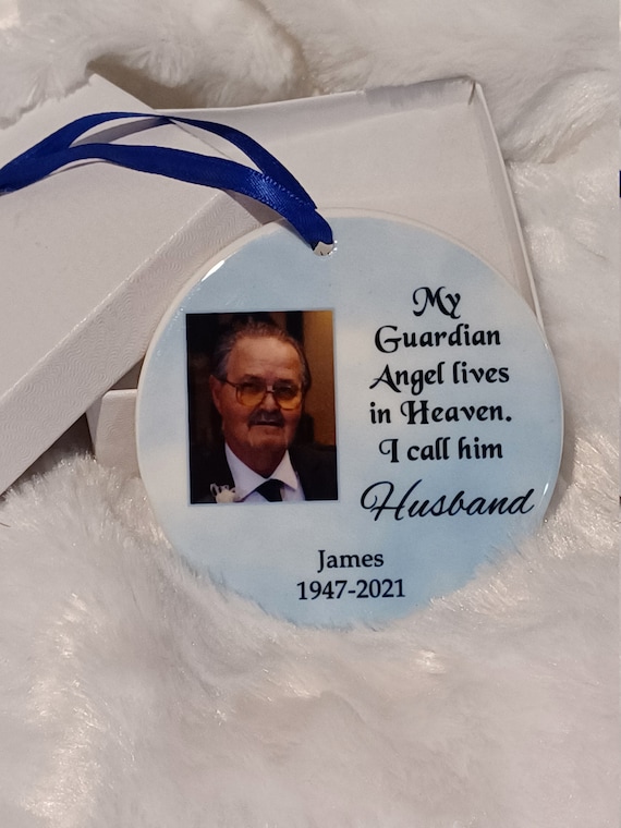 Memorial Christmas Ornament, Loss of Husband, Friend Gift
