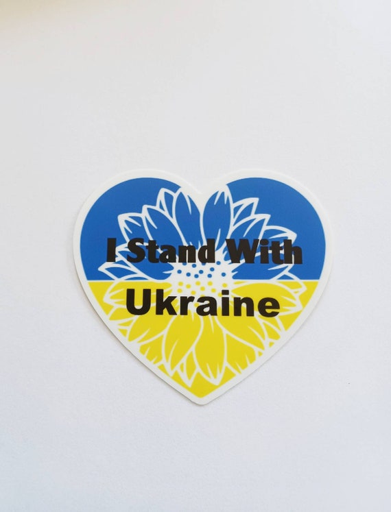 Ukraine Sticker, Stand With Ukraine, Pray for Ukraine