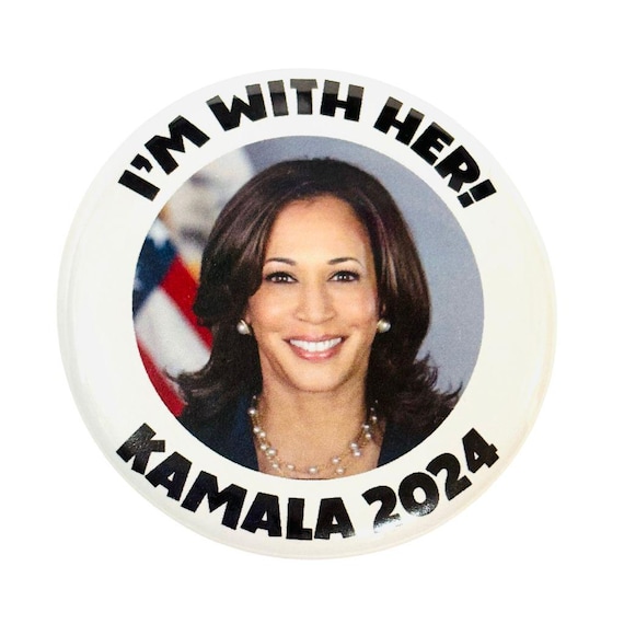 Kamala Harris 2024 Button, Kamala Harris Pin, Kamala Magnet, Kamala Button, Kamala 2024 Pin, Madam President, Button Democrat Pin
